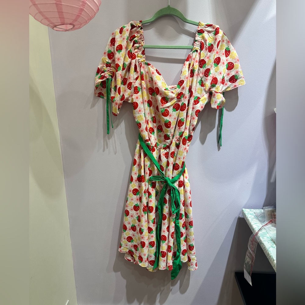 Unique Vintage Strawberry dress 3x